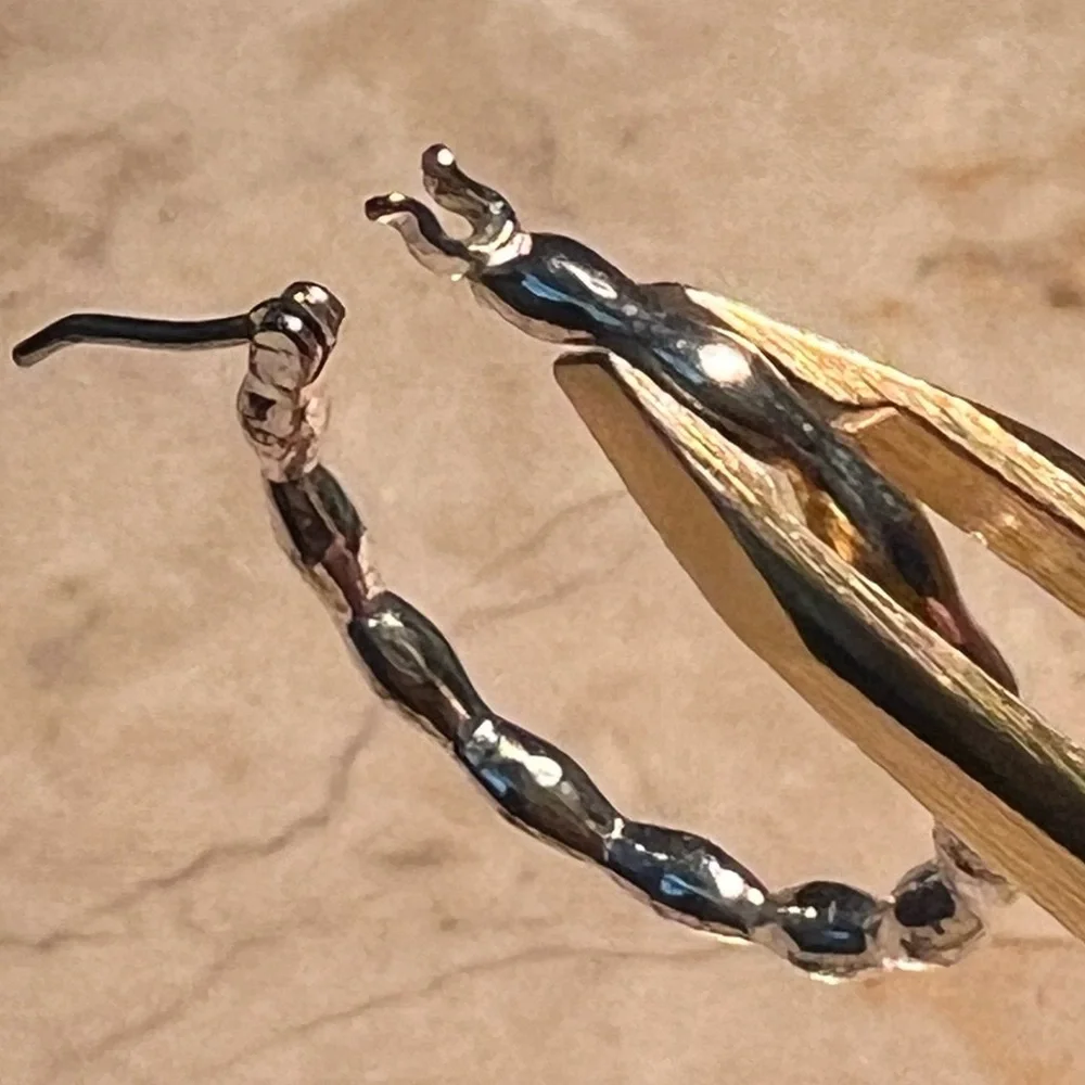 Bundle of 2 - SMALL HOOP EARRINGS in silver plated